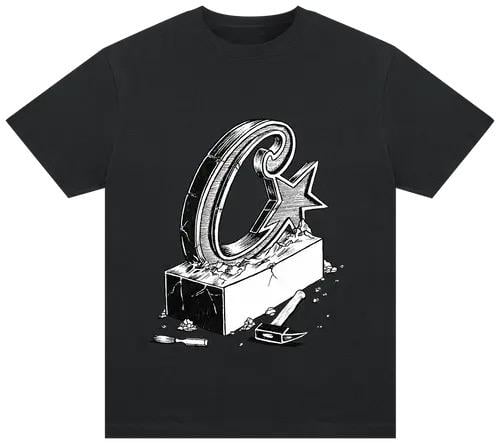 Corteiz Chisel Tee 'black'