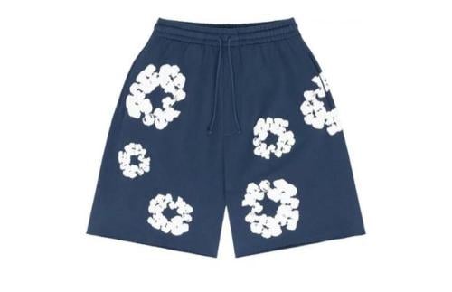 Denim Tears The Cotton Wreath Shorts Navy