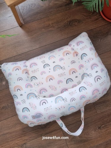 حقيبة سرير المولود المحمولة مع مخدة الغيمة - الوان متعددة بناتي!