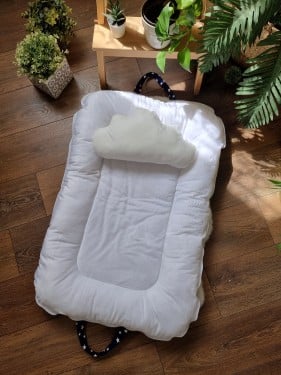 حقيبة سرير المولود المحمولة مع مخدة الغيمة - الوان متعددة!