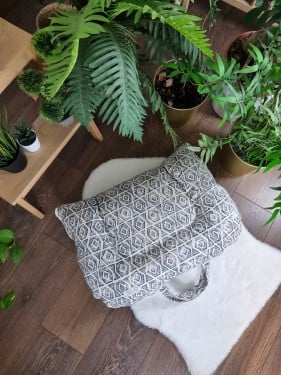 حقيبة سرير المولود المحمولة مع مخدة - الوان متعددة محايد!