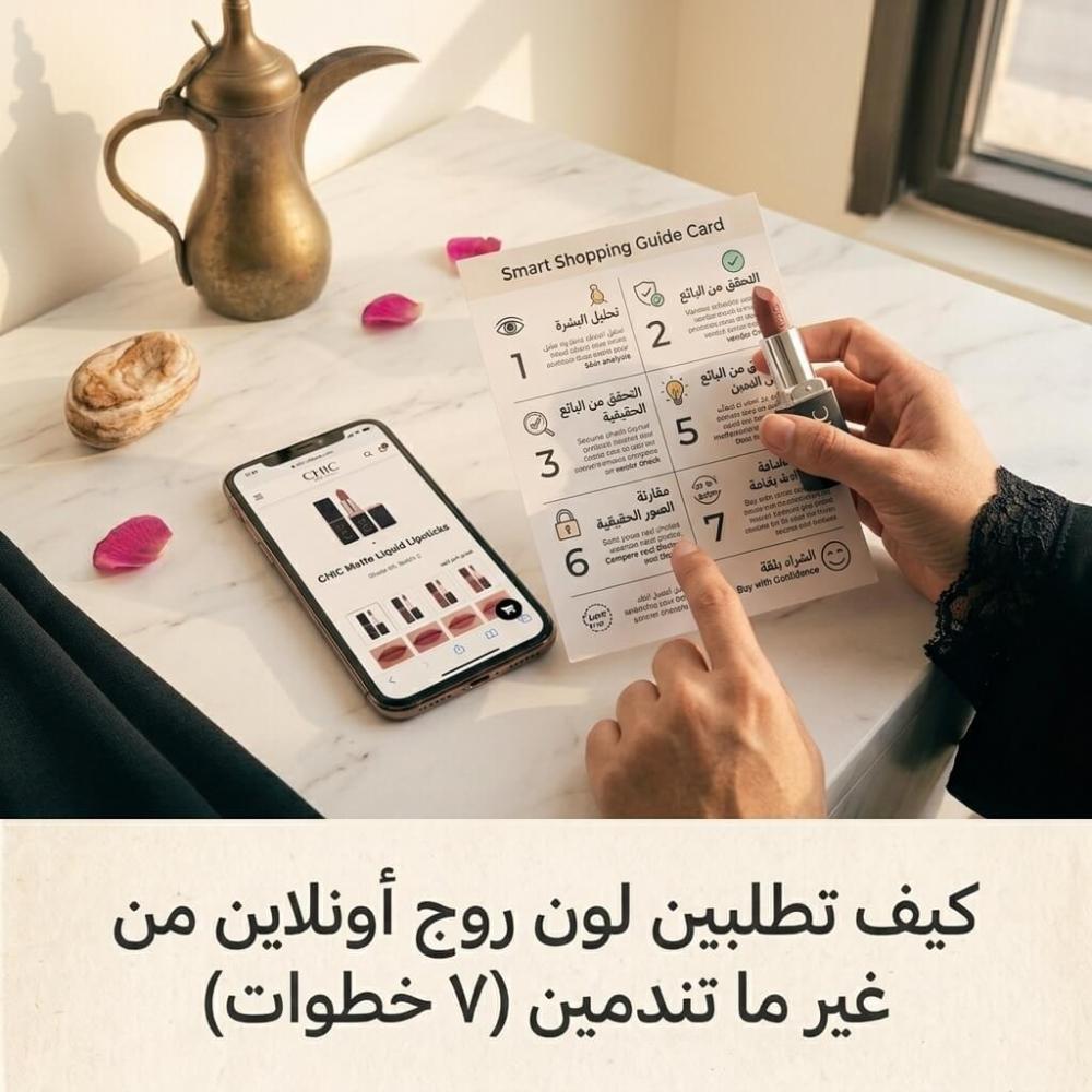 كيف تطلبين لون روج أونلاين من غير ما تندمين (٧ خطوات)