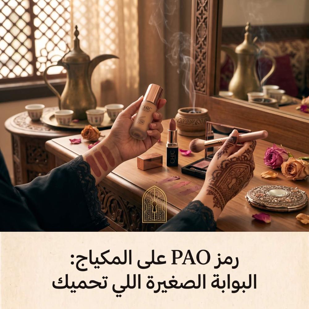 رمز PAO على المكياج: البوابة الصغيرة اللي تحميك