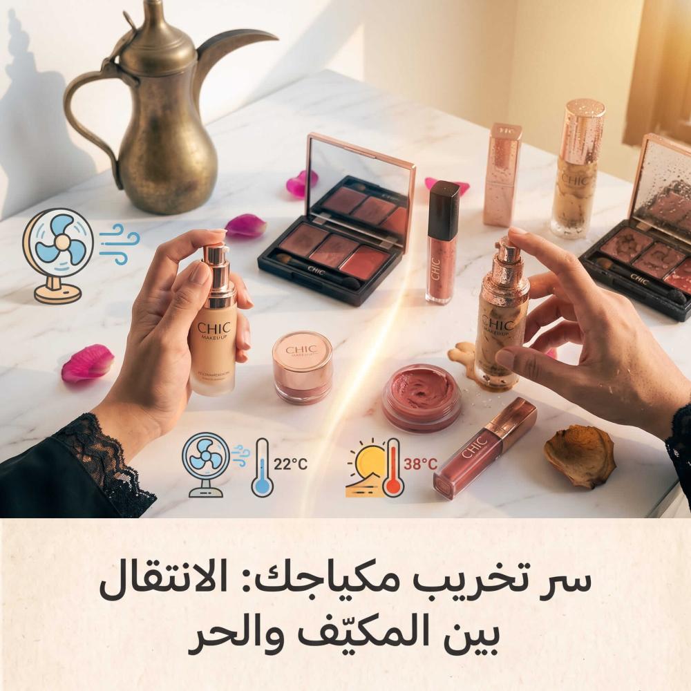 سر تخريب مكياجك: الانتقال بين المكيّف والحر