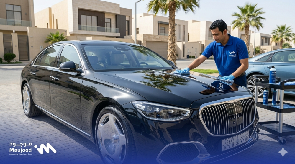 تنظيف السيارة من الخارج بدون ماء | سر اللمعان السريع بدون مجهود