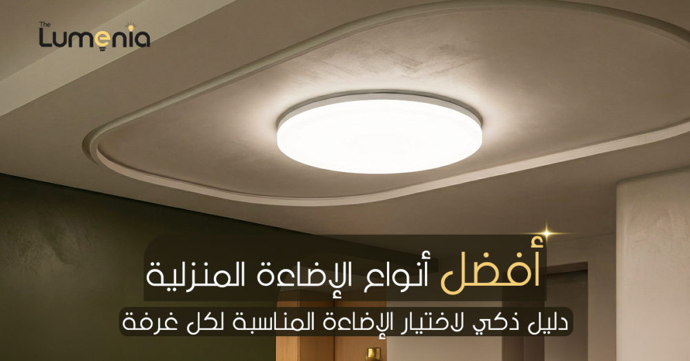 تعرف على أفضل أنواع الإضاءة المنزلية