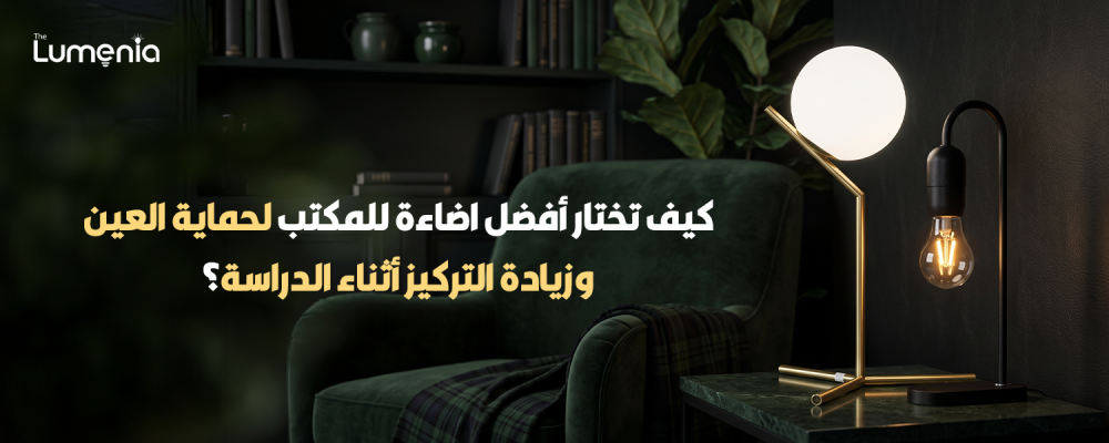 كيف تختار أفضل اضاءة للمكتب لحماية العين وزيادة التركيز