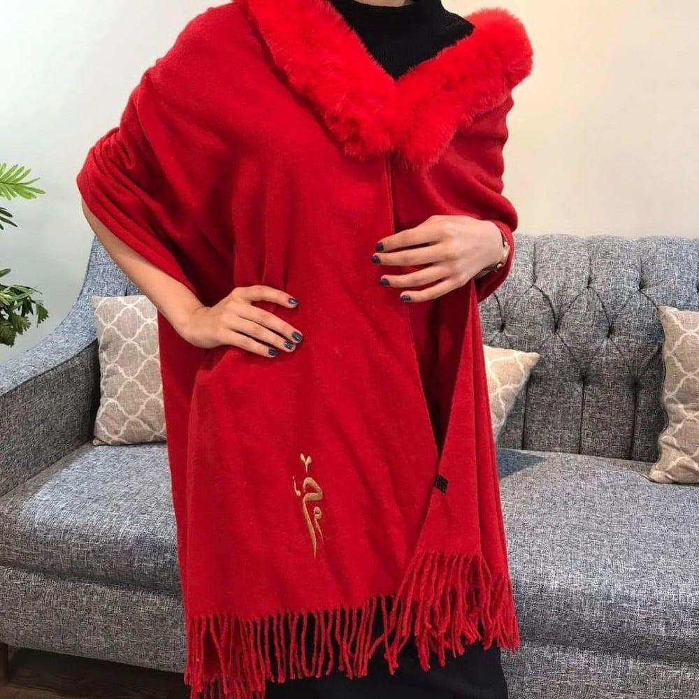 وشاح شتوي أنيق ودافئ