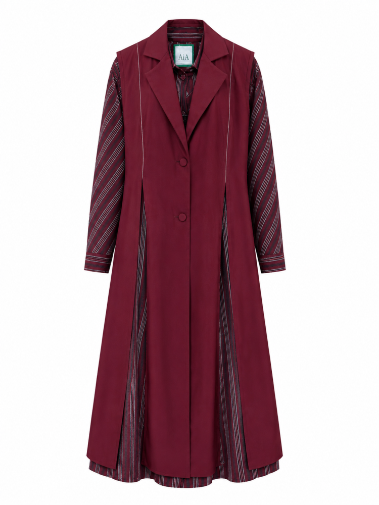 Form Burgendy Abaya