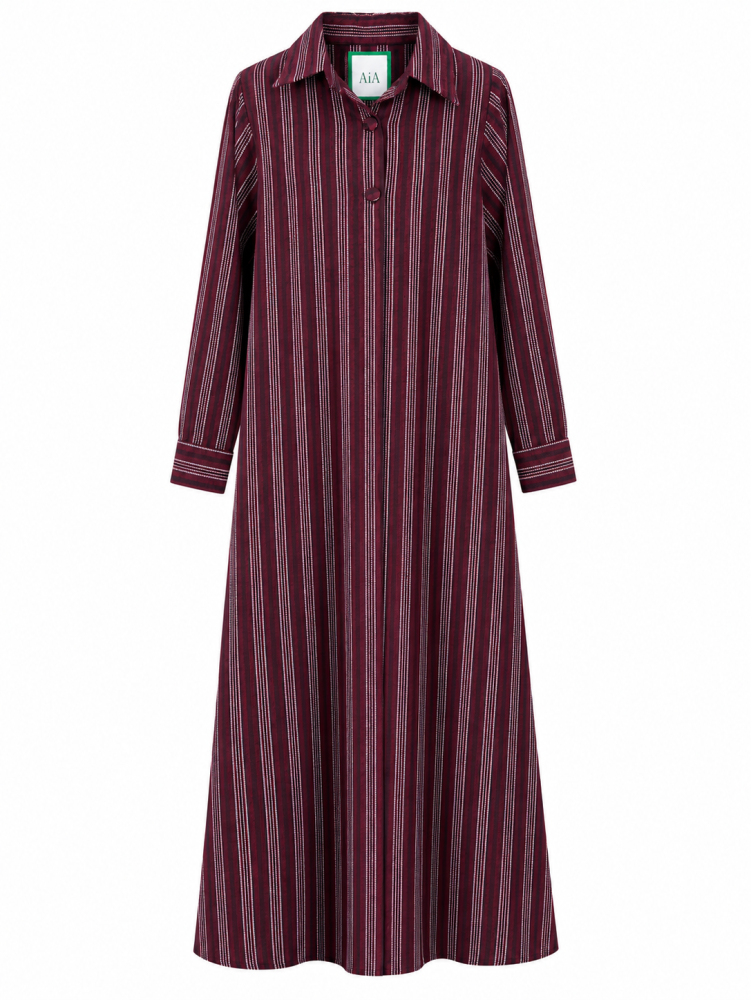 Form Burgendy Abaya