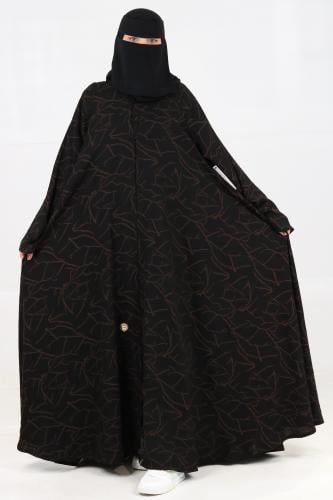 عباية كلوش بخطوط بني
