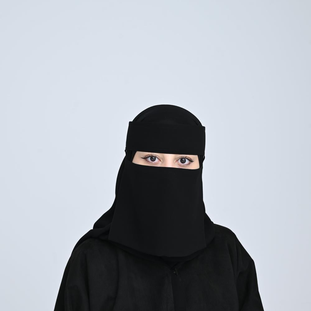 نقاب مقوى قصير مطاط طويل