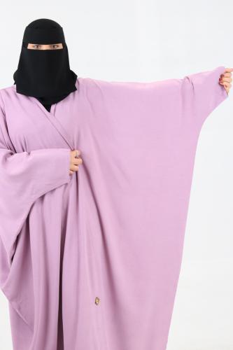 عباية بشت ميلان فتحة كم وردي