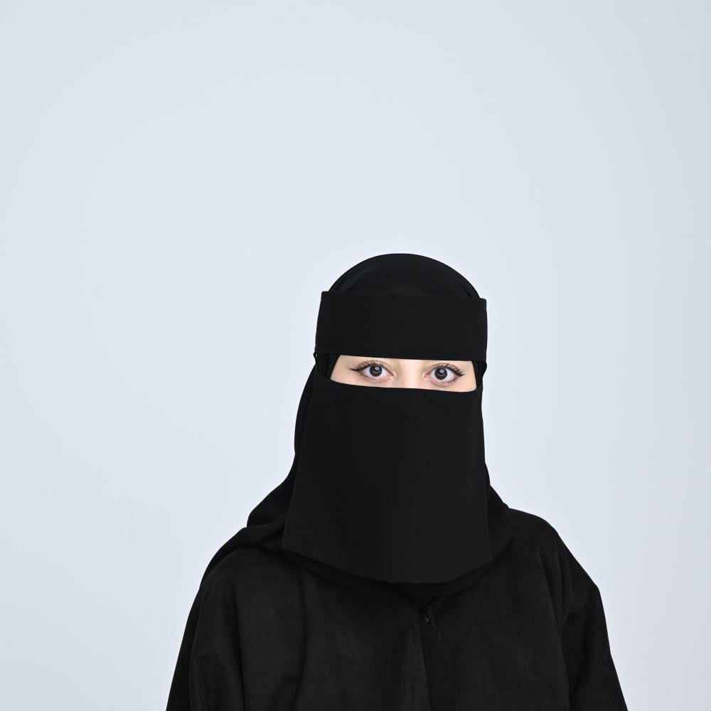 نقاب مقوى قصير مطاط طويل