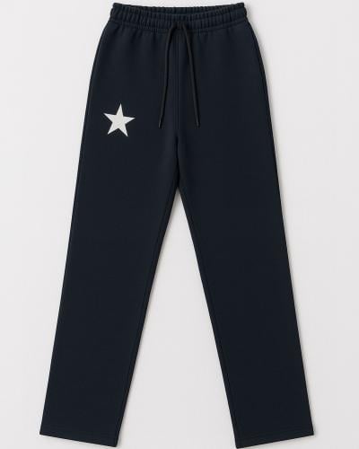Dark blue pants with a sparking star
