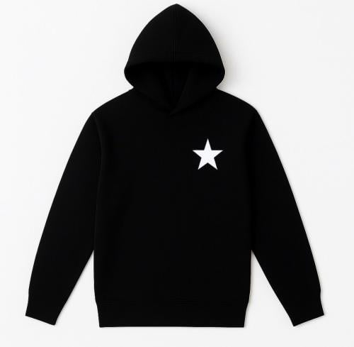 Dark blue pants with a sparking star