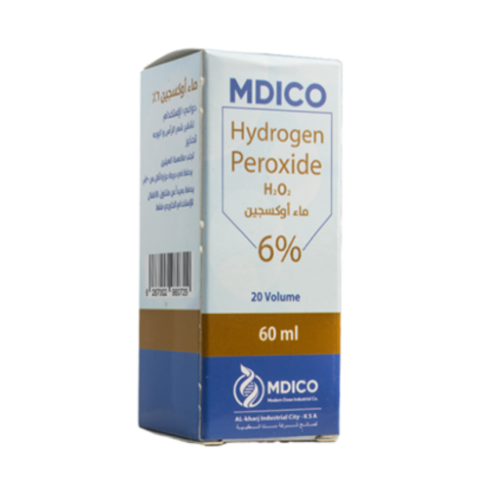 هيدروجين بيروكسايد 6% ماء أوكسجين - 60 مل