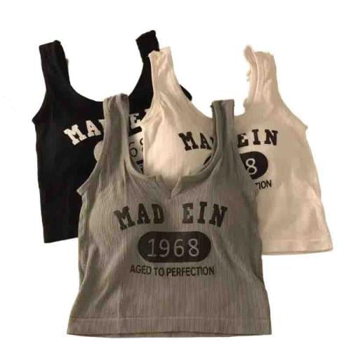 نسائي بدون أكمام بطباعة Made in 1968