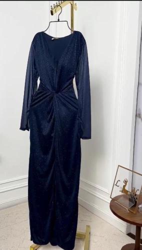 فستان ناعم لمعه استرتش