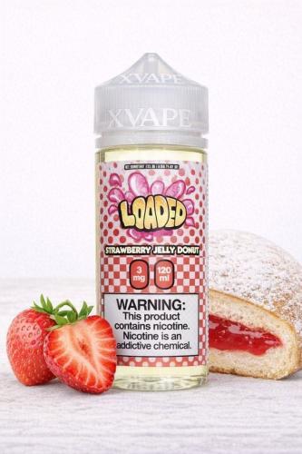 strawberry donut vape juice Strawberry Jelly Donut by Loaded Nic Salt 30ml main image 1