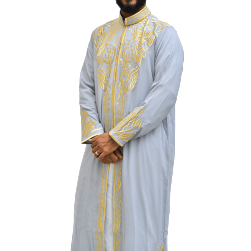 عباية عريس - رمادي