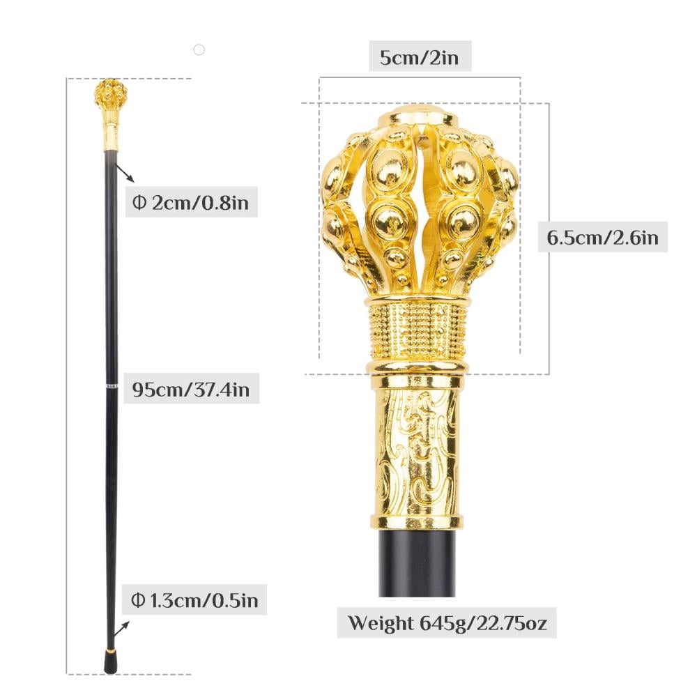 عكاز ذهبي مجوف