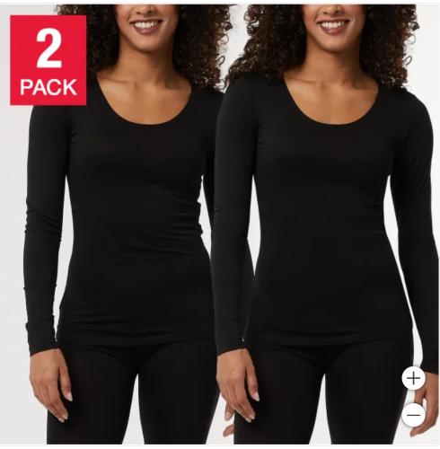 32 Degrees Ladies' Heat Tee, 2-pack