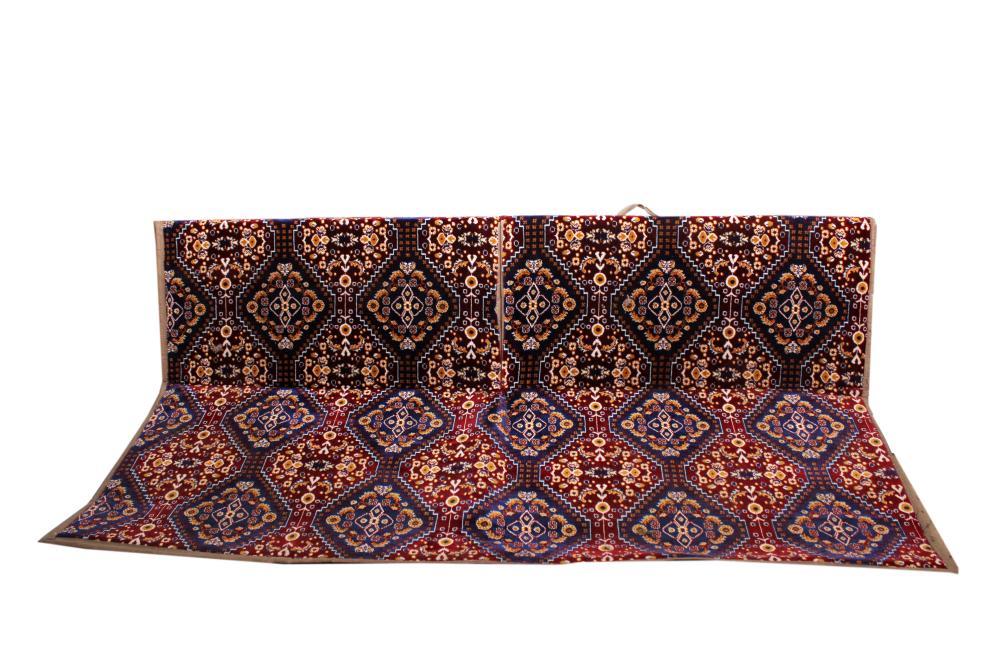 كرسي الفخامة ازرق-عنابي بدون مركاة