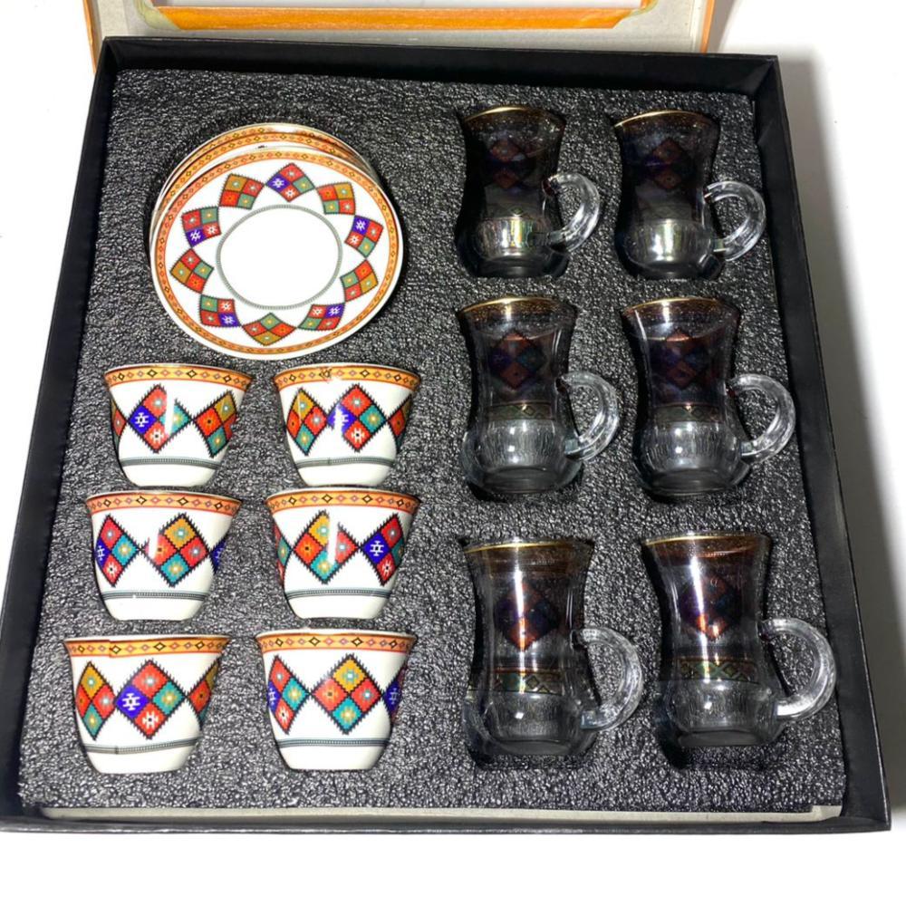 طقم فنجان +بيالات +وصحون
