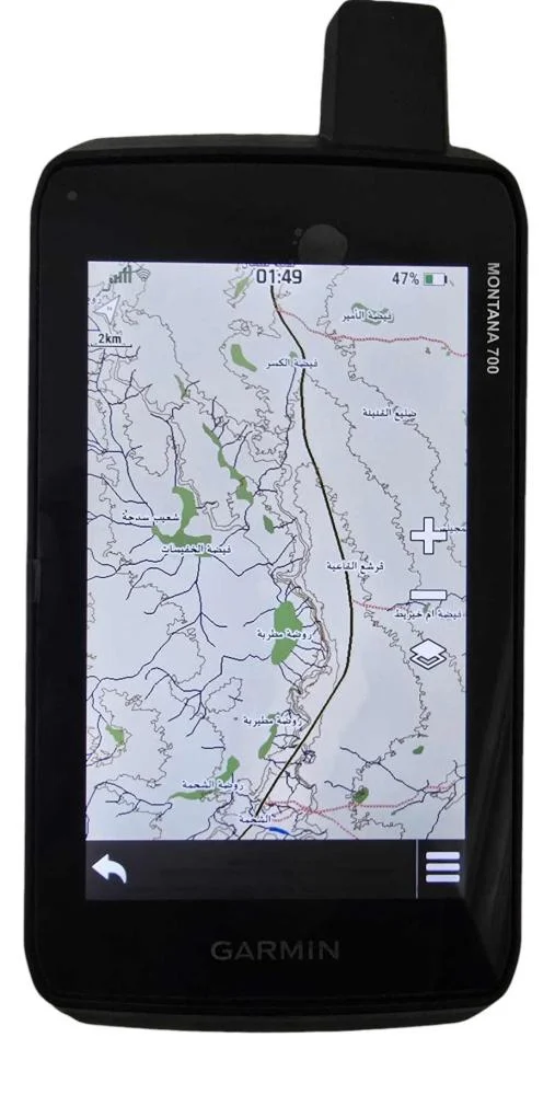 ذاكرة خرائط جارمن الشرق الاوسط بر ومدن