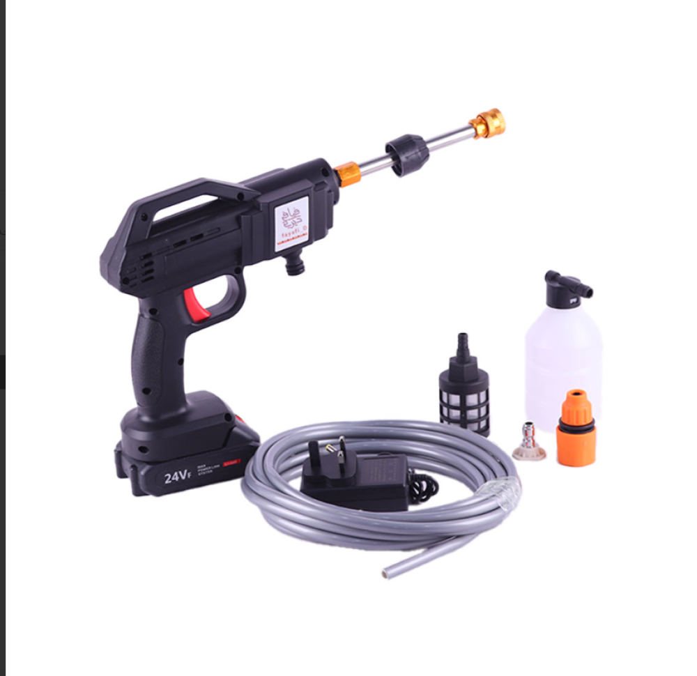 مسدس غسيل السيارة ببطارية شحن