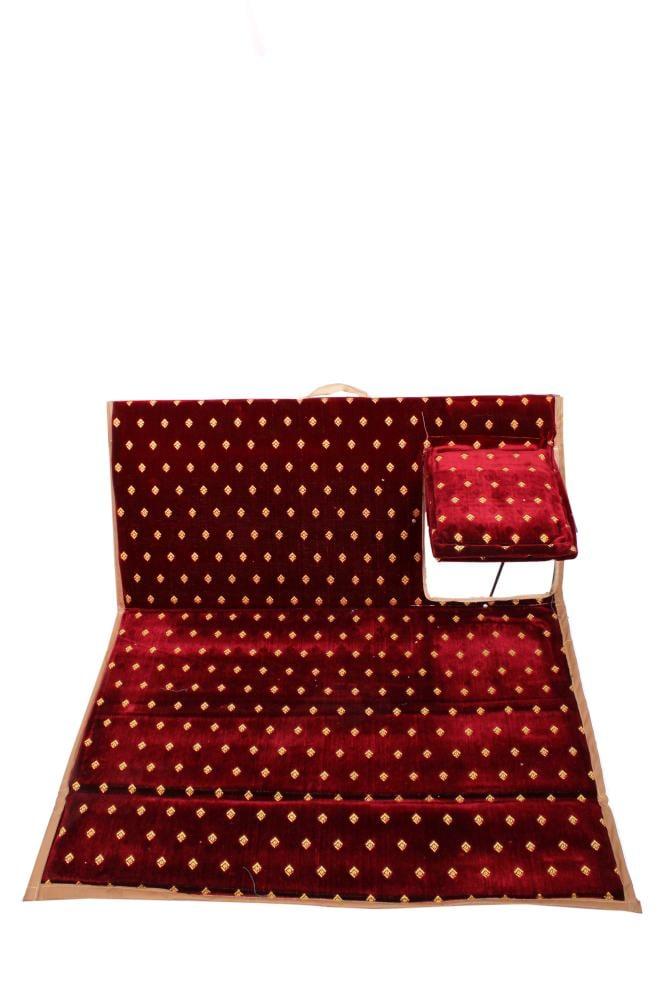 كرسي الفخامة عنابي ابو نقطه بمركاة