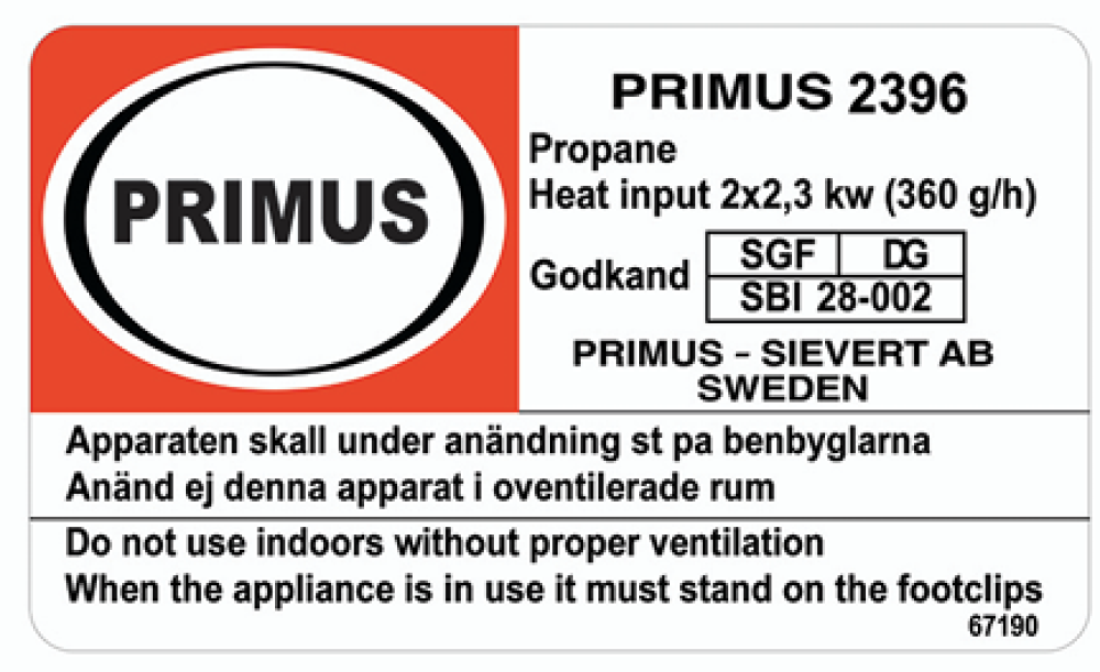 استكر بريموس 2396 شفاف