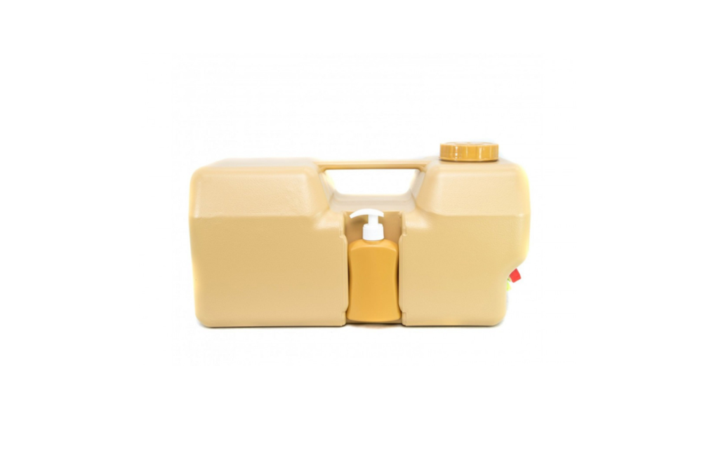 جركل ماء 20 لتر مستطيل مع صابون