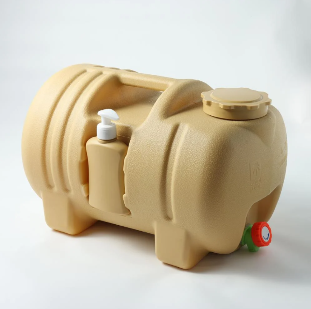 جركل ماء 30 لتر مدور مع صابون