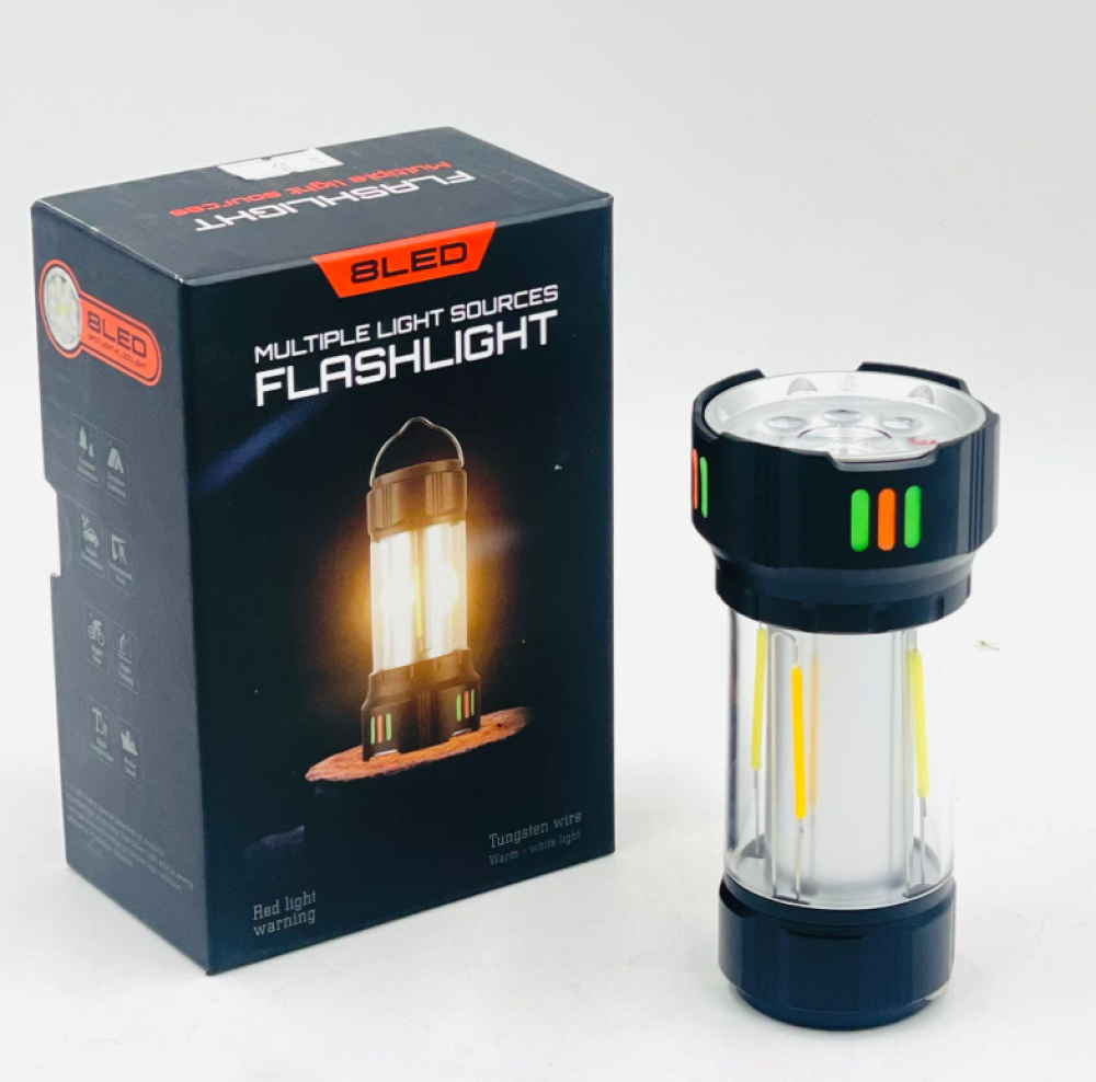 كشاف و فانوس فلاش لايت 8 لمبة