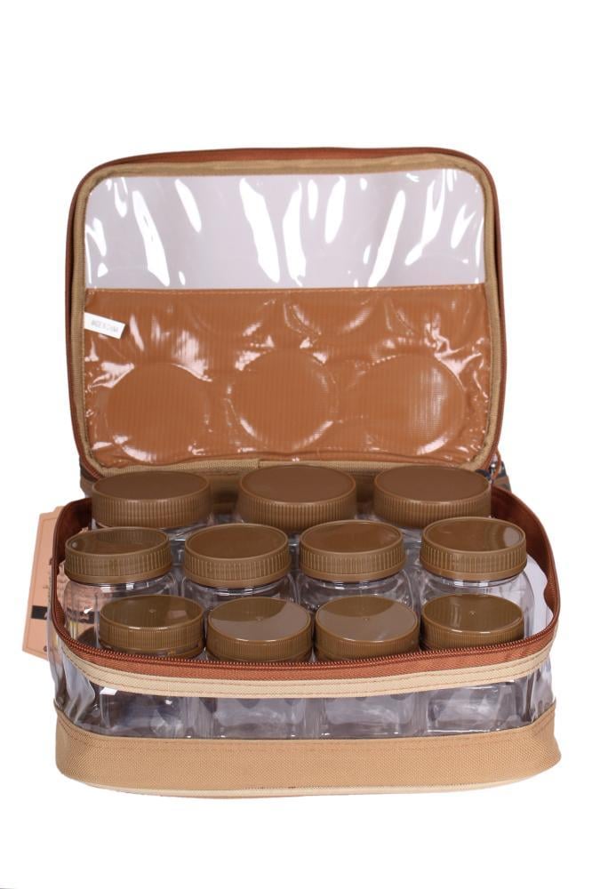 شنطة 11 علبة بهارات 3 احجام