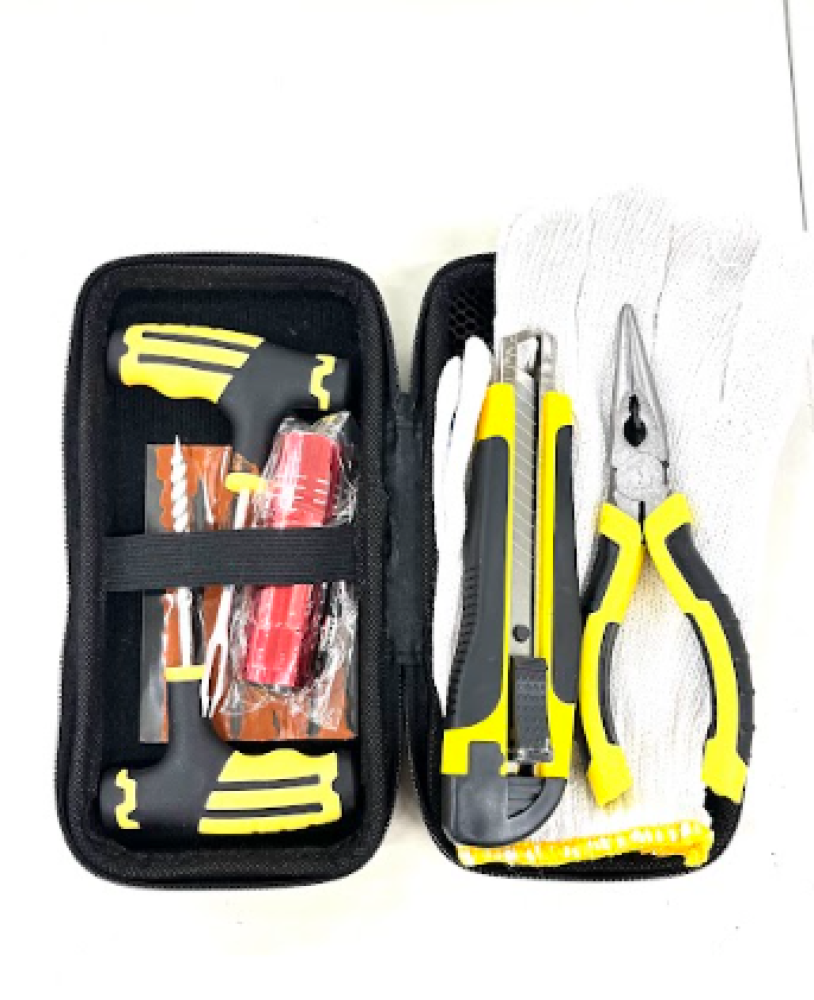 طقم صيانة الاطار شنطة اسود