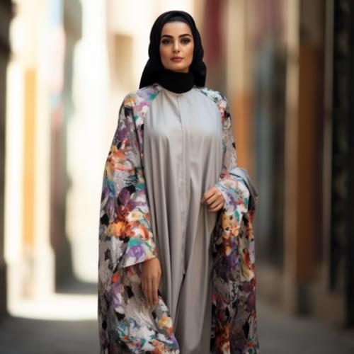 عباية ملونه
