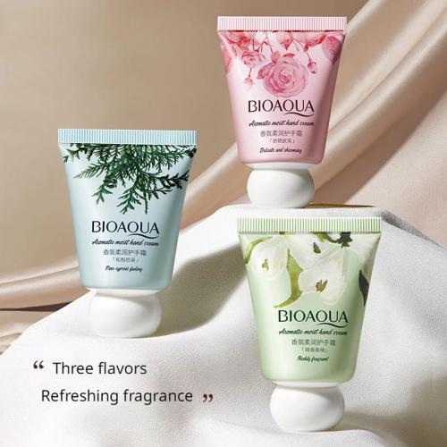 BIOAQUA-كريم اليد المعطر الترطيب ، الاحتفاظ بالعطر...