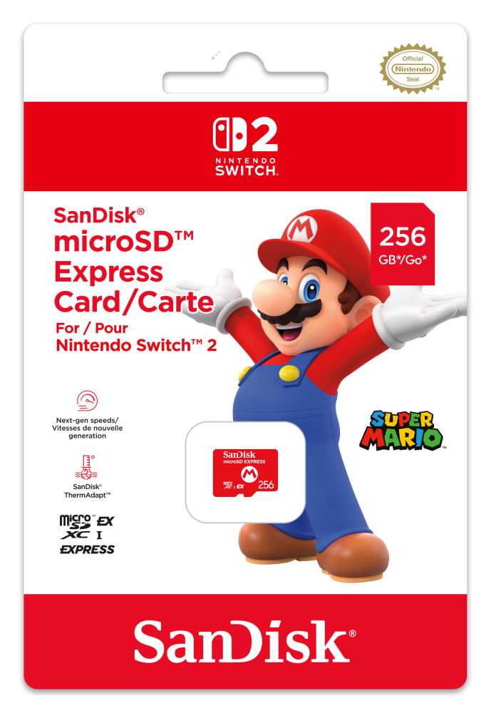 SanDisk microSD Express Card 256GB for Nintendo Switch 2