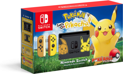 نينتندو سويتش - نسخة بيكاتشو وإيفي مع بوكيمون: ليتس جو، بيكاتشو! + بوكي بول بلس
