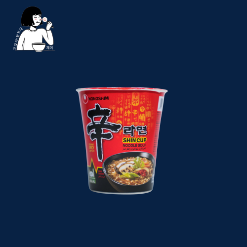نودلز شين من نونغشيم (Nongshim Shin Cup Noodle