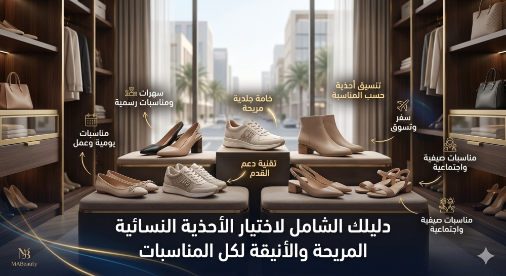 دليلك الشامل لاختيار الأحذية النسائية المريحة والأنيقة لكل المناسبات