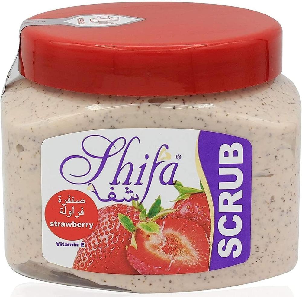  Shiva Strawberry Scrub Cream, Vitamin E, 300 ml, Shiva 