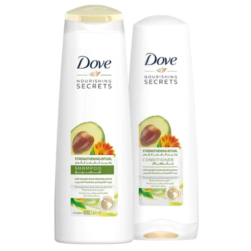 Dove | Shampoo 400ml + Conditioner 320ml | With Avocado Oil & Calendula Extract