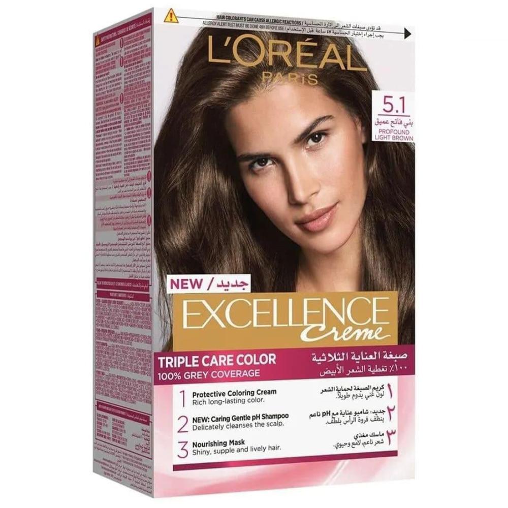L'Oreal Paris Deep Light Brown Excellence 5.1 Dye 