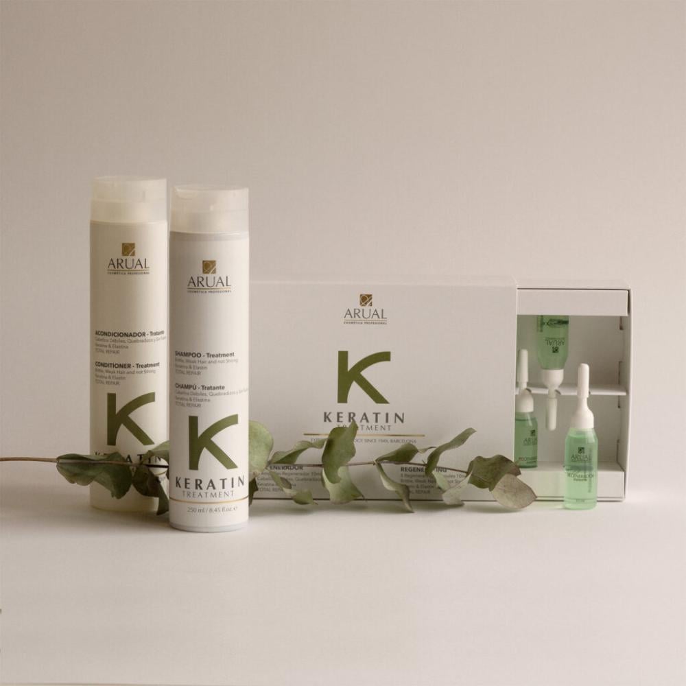 ARUAL - KERATIN SHAMPOO 250ML + 8 AMP 10ML
