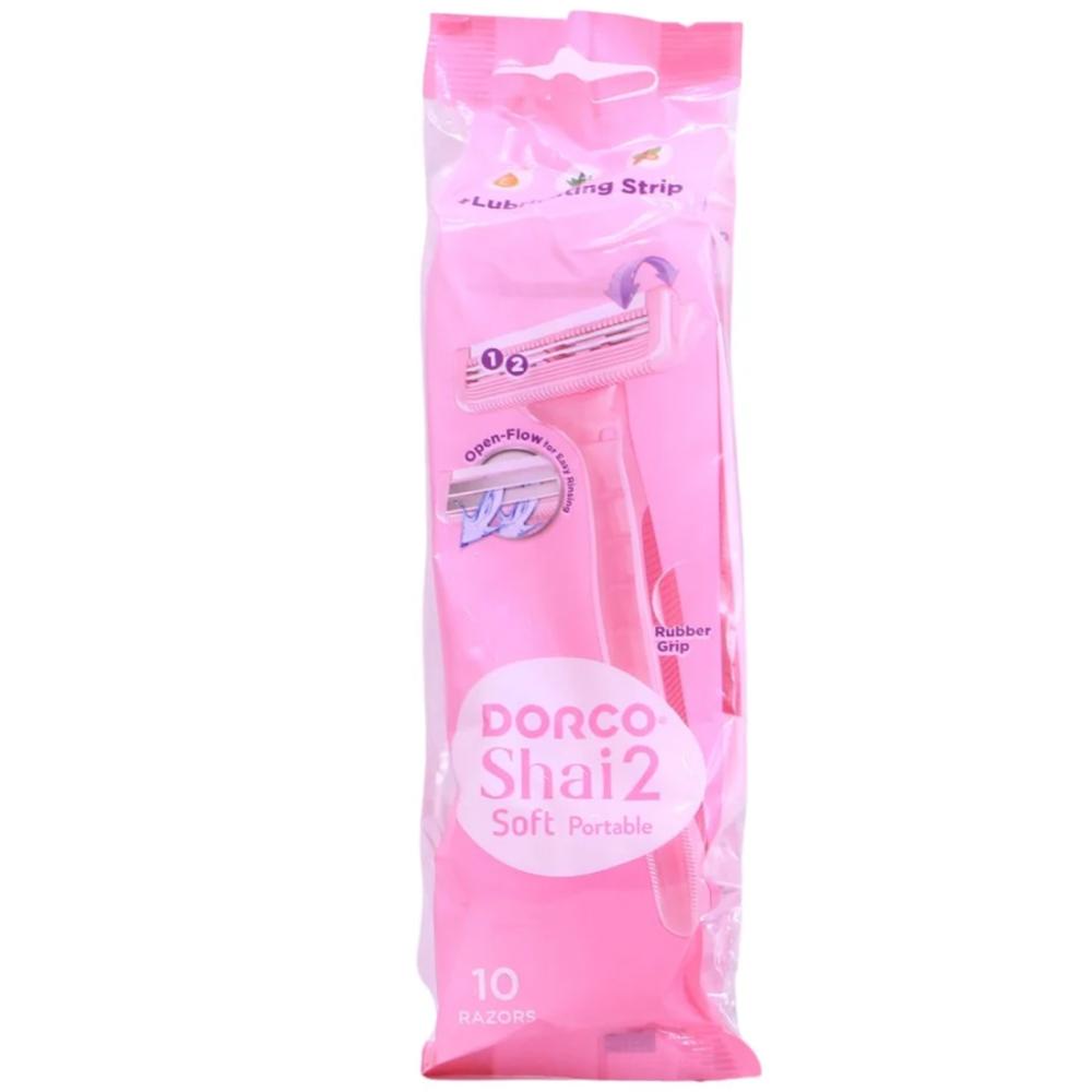 Dorco Tea 2 Women's Shaving Machine Bag 10 Pcs