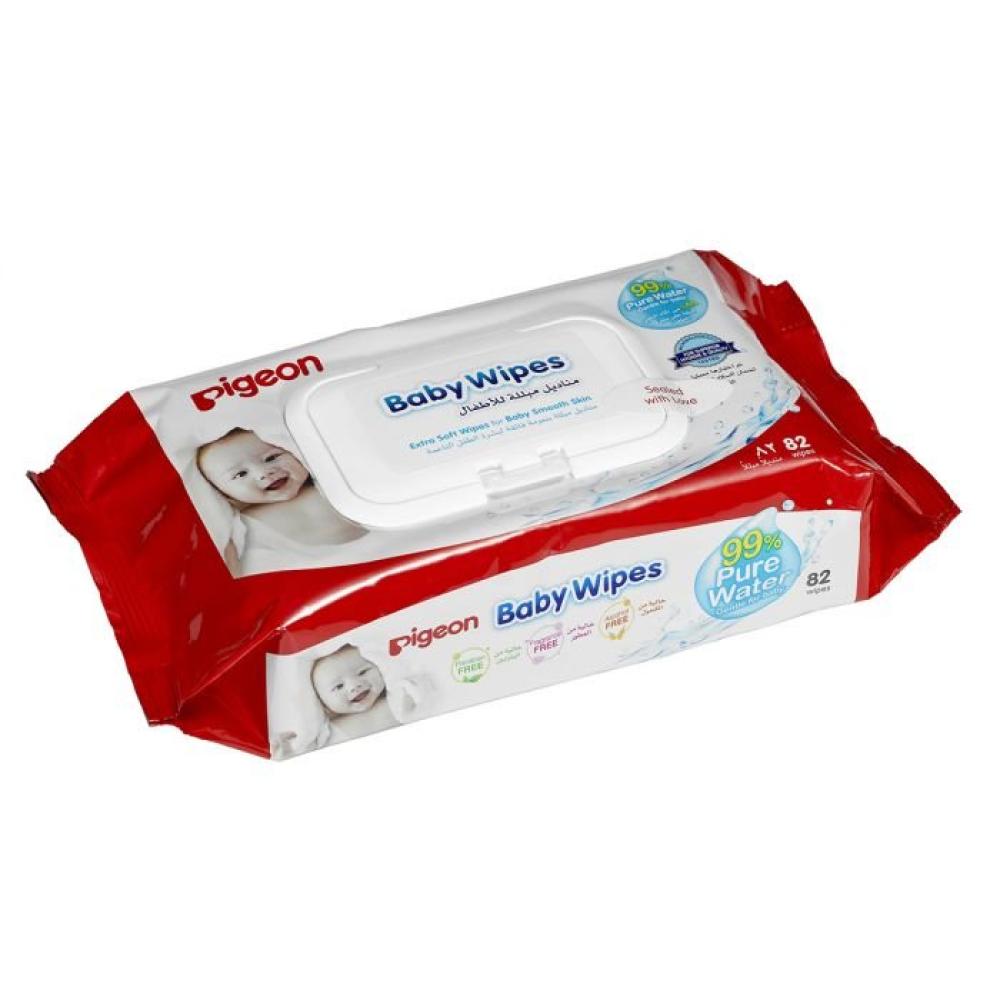 Pigeon Baby Wipes Unscented 82 Wipes